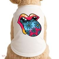 Trippy Floral Mouth Doggie Tank thumb 0