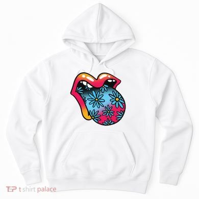 Trippy Floral Mouth Hoodie