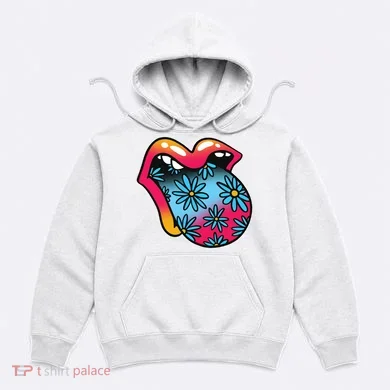 Trippy Floral Mouth Hoodie