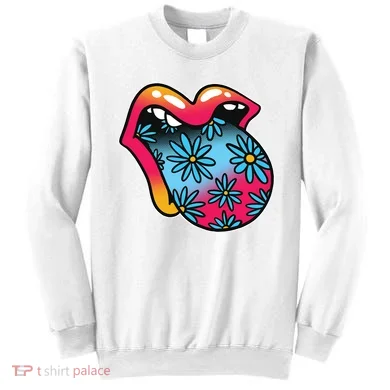 Trippy Floral Mouth Sweatshirt