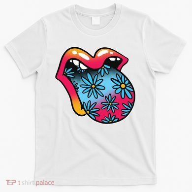 Trippy Floral Mouth T-Shirt