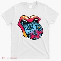 Trippy Floral Mouth T-Shirt thumb 0