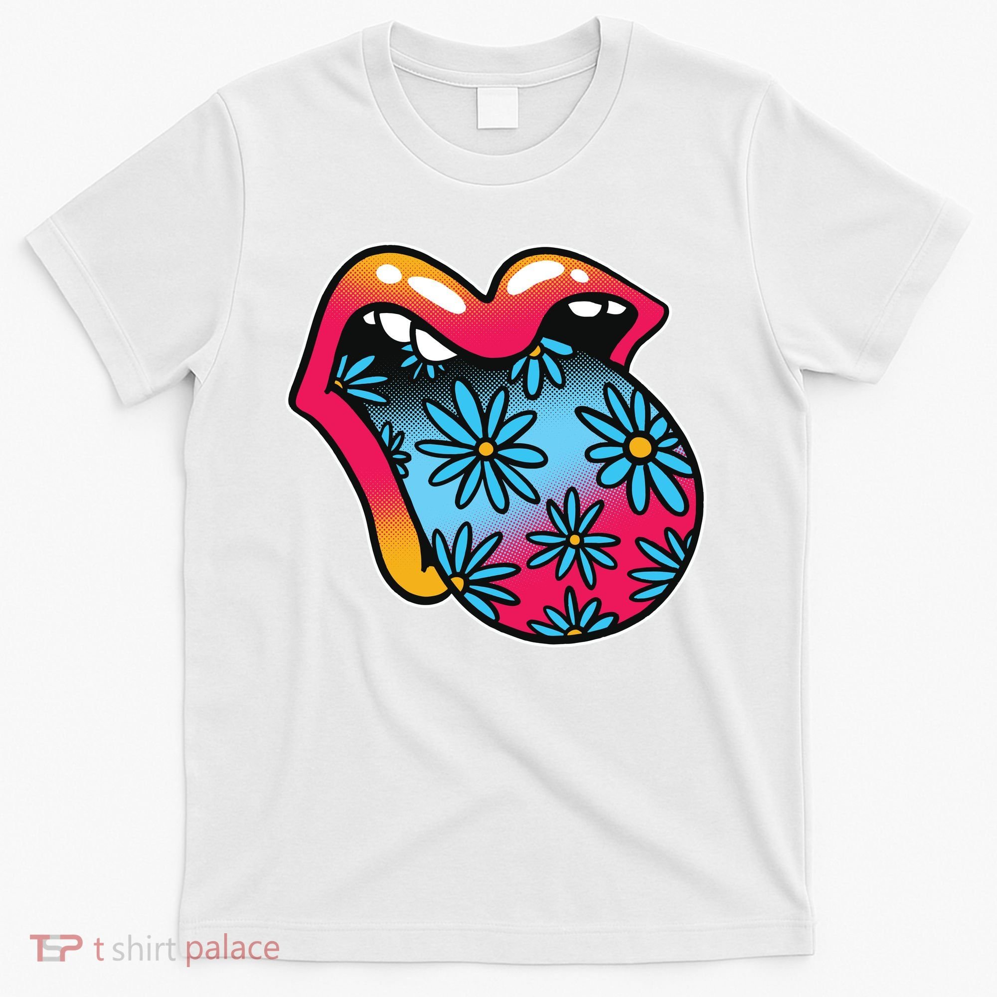 Trippy Floral Mouth T-Shirt