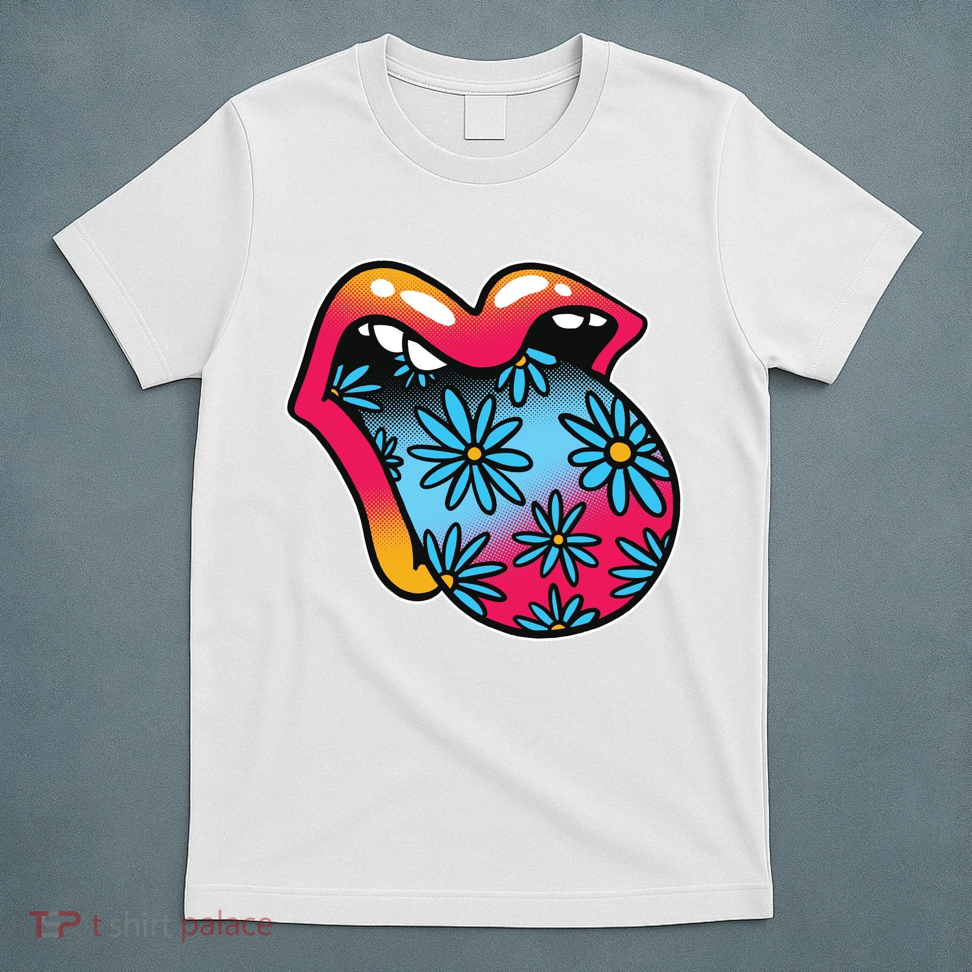 Trippy Floral Mouth T-Shirt