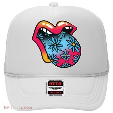 Trippy Floral Mouth Hat