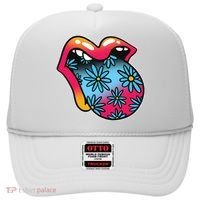 Trippy Floral Mouth Hat thumb 0