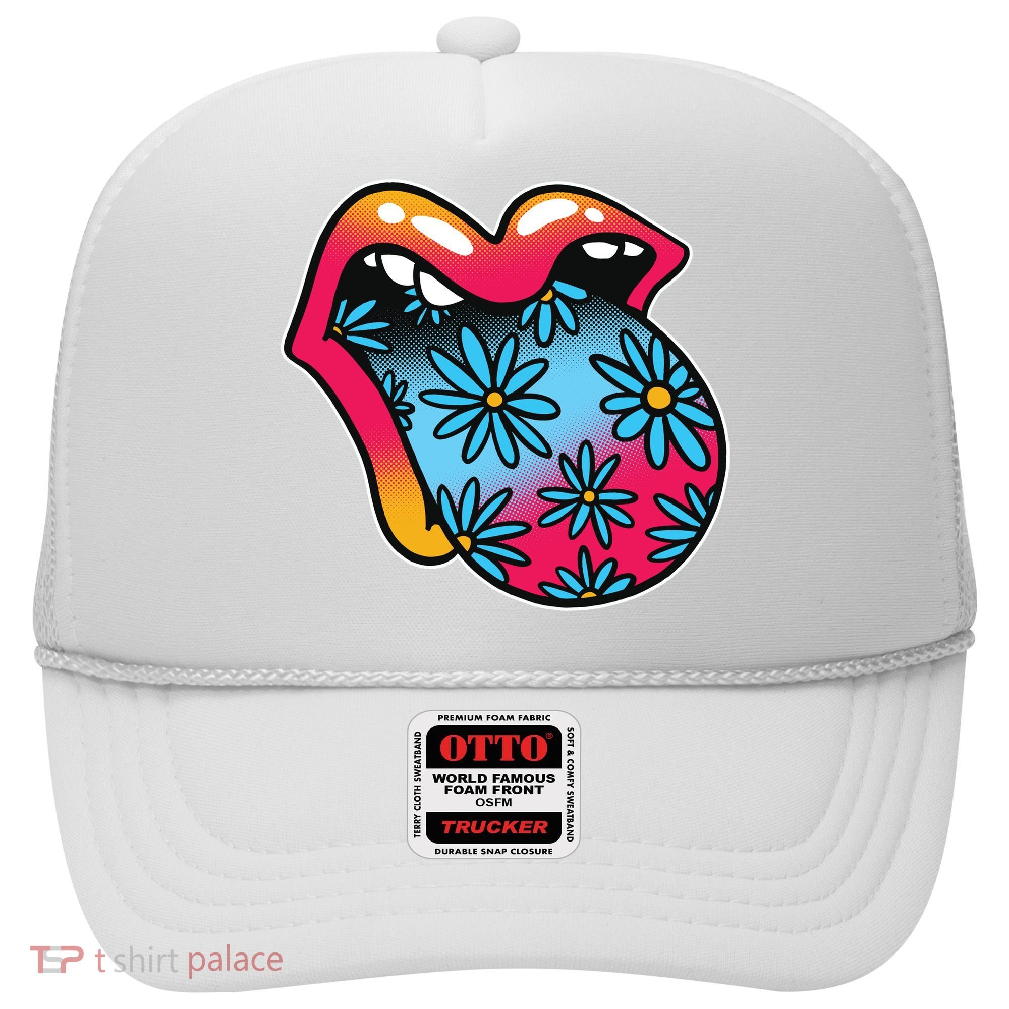 Trippy Floral Mouth Hat