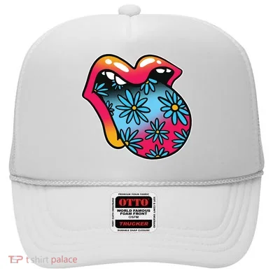 Trippy Floral Mouth Hat
