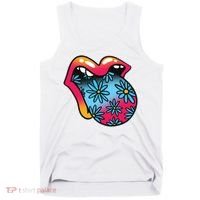 Trippy Floral Mouth Tank Top thumb 0