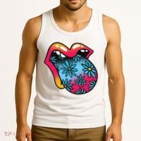 Trippy Floral Mouth Tank Top thumb 3