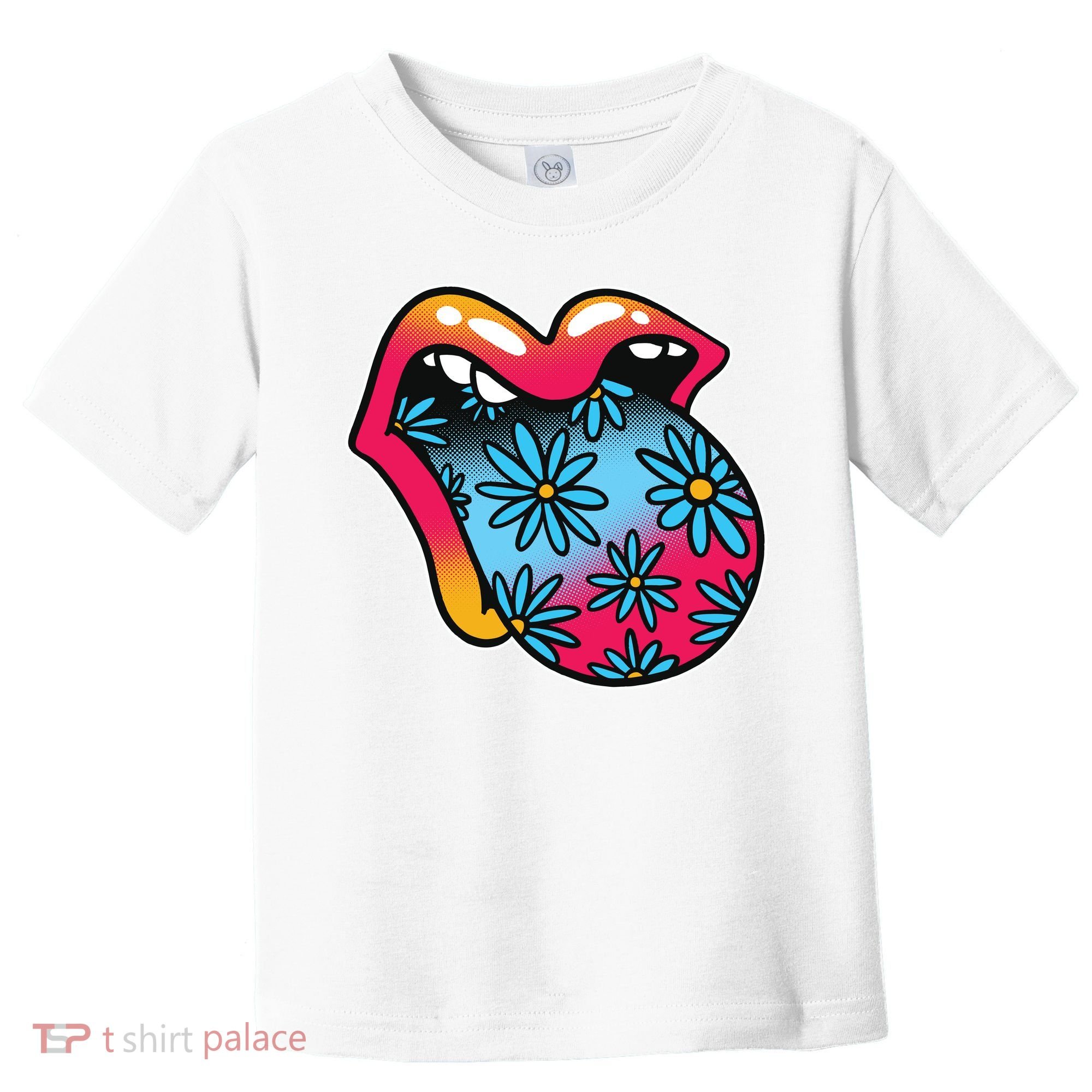 Trippy Floral Mouth Toddler T-Shirt