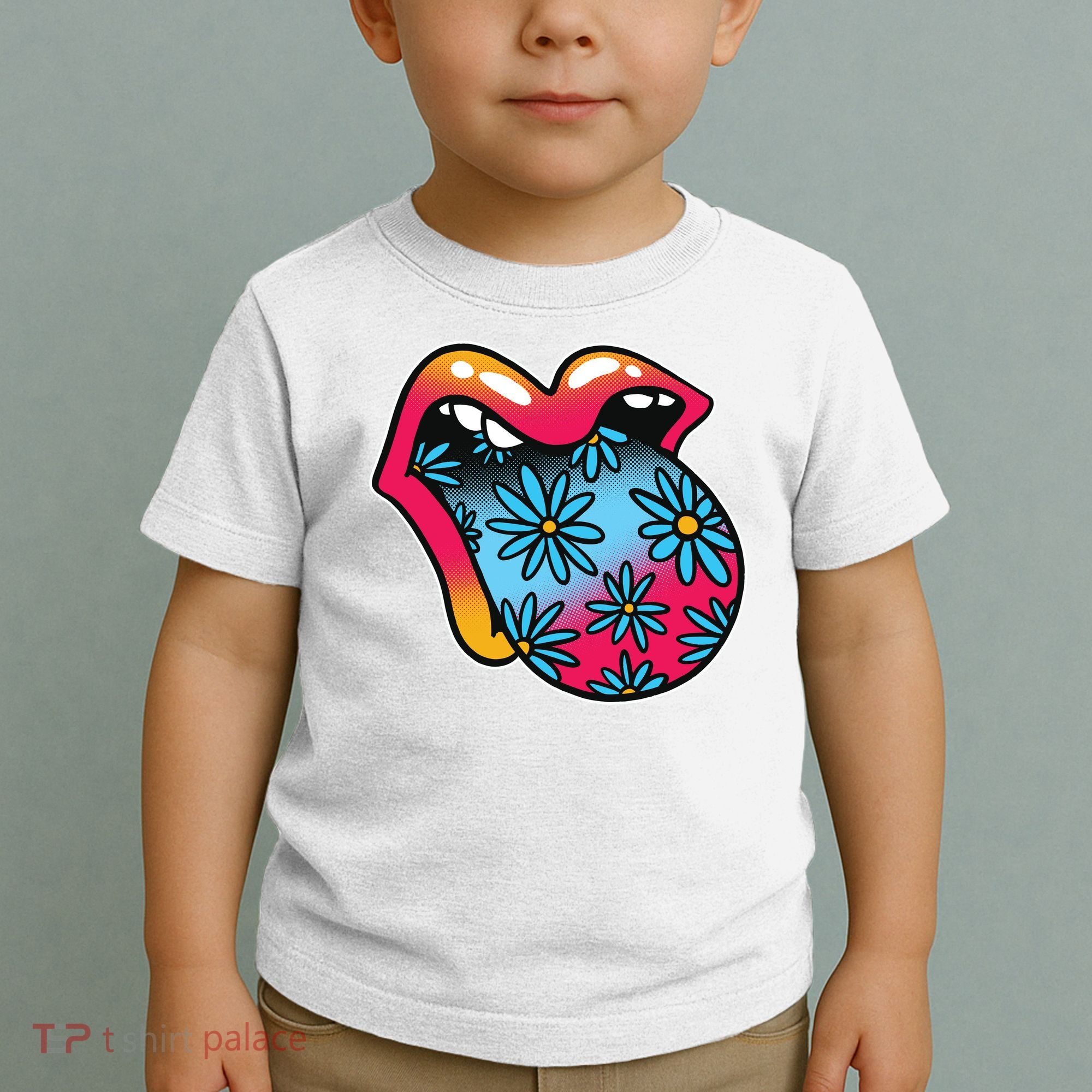 Trippy Floral Mouth Toddler T-Shirt