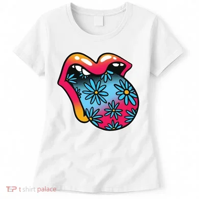 Trippy Floral Mouth Women's T-Shirt