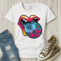 Trippy Floral Mouth Women's T-Shirt thumb 3