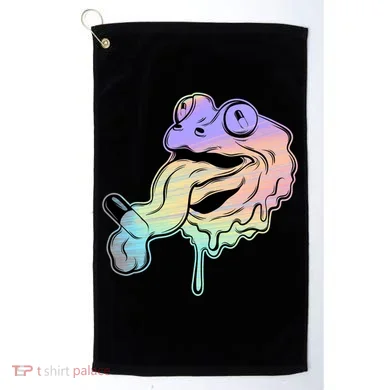 Trippy Frog Golf Towel