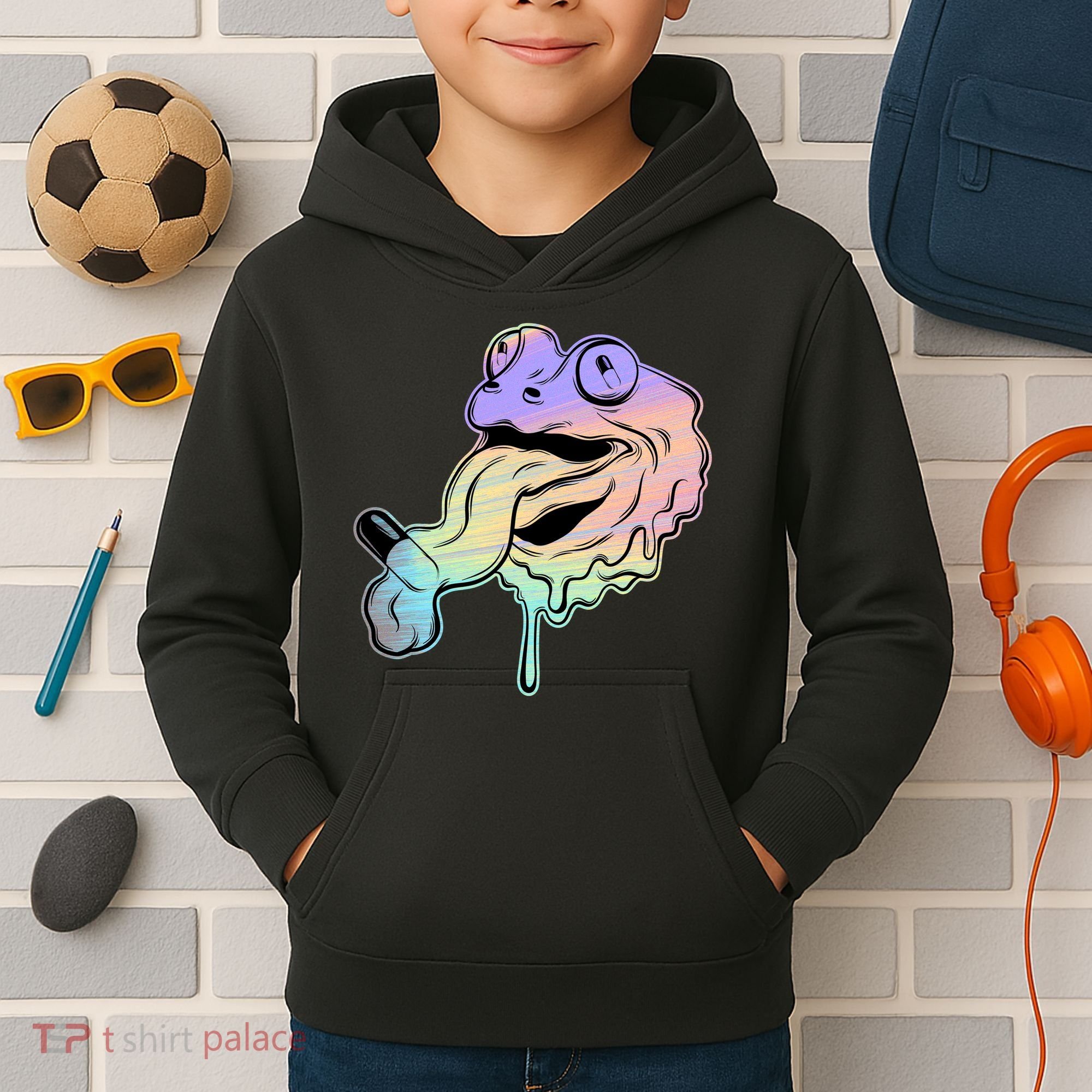 Trippy Frog Kids Hoodie