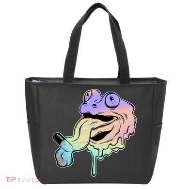 Trippy Frog Tote Bag