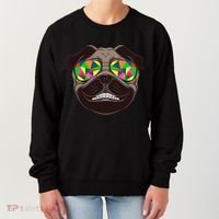 Trippy Hypnotized Pug Women's Sweatshirt thumb 0