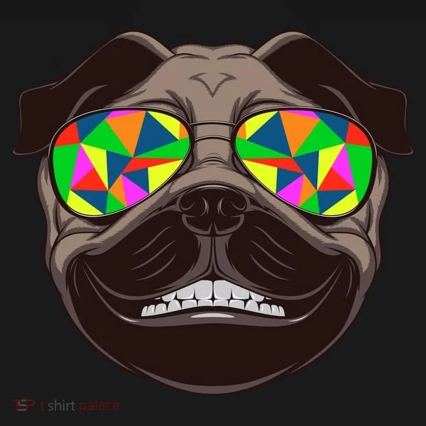 Trippy Hypnotized Pug Doggie Tank