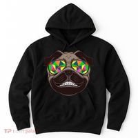 Trippy Hypnotized Pug Hoodie thumb 0