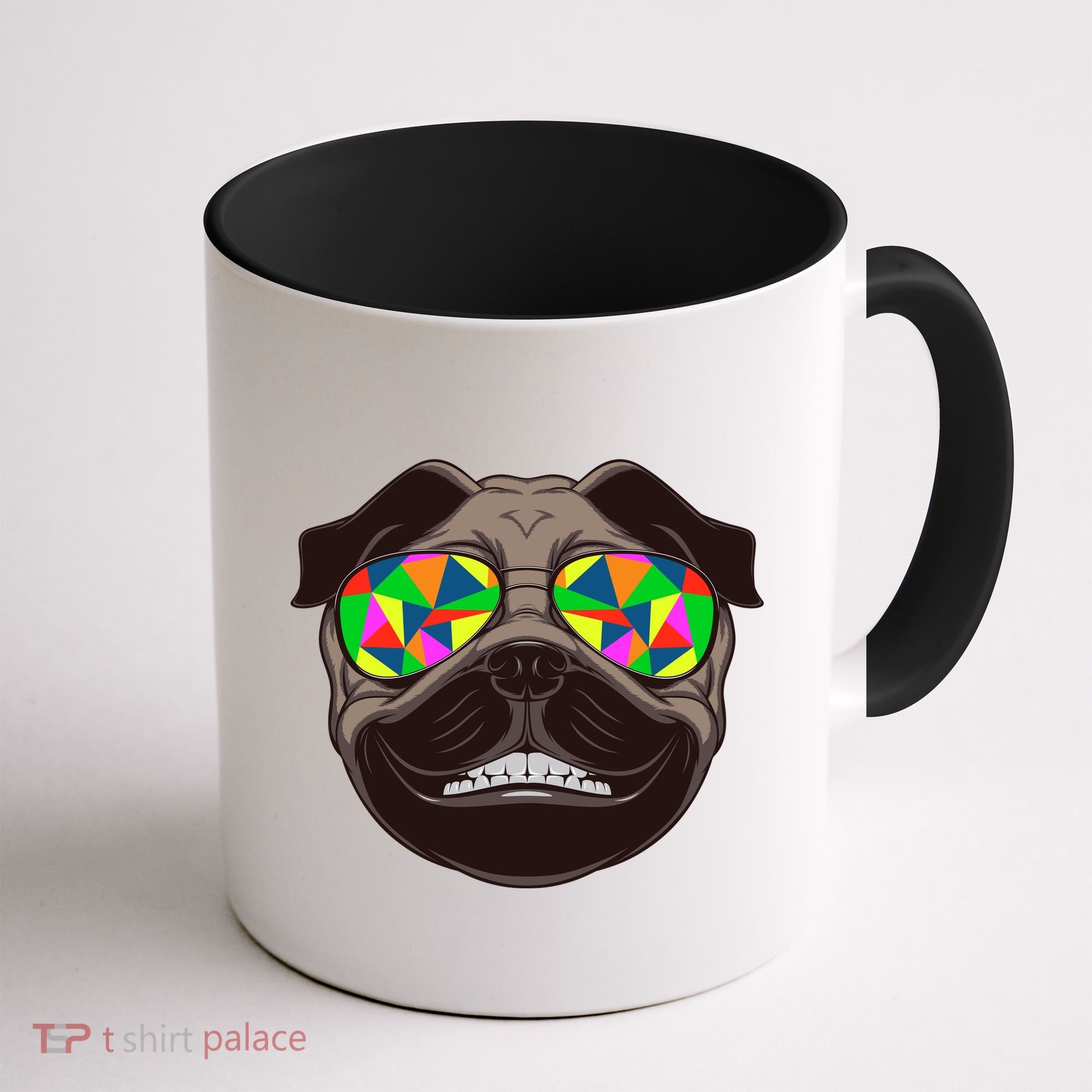 Trippy Hypnotized Pug Coffee Mug