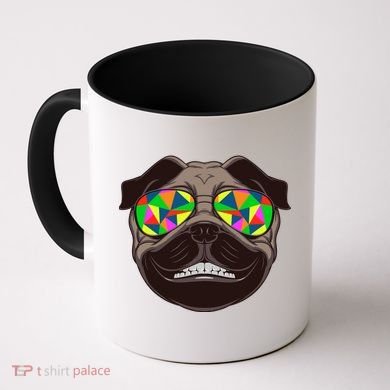 Trippy Hypnotized Pug Coffee Mug