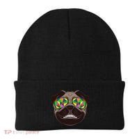 Trippy Hypnotized Pug Beanie thumb 0