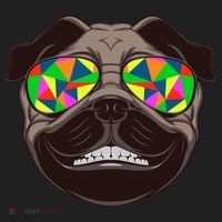 Trippy Hypnotized Pug Beanie thumb 2