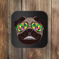 Trippy Hypnotized Pug Coaster thumb 0