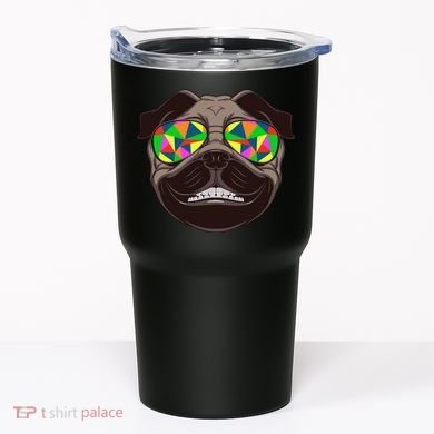 Trippy Hypnotized Pug Tumbler