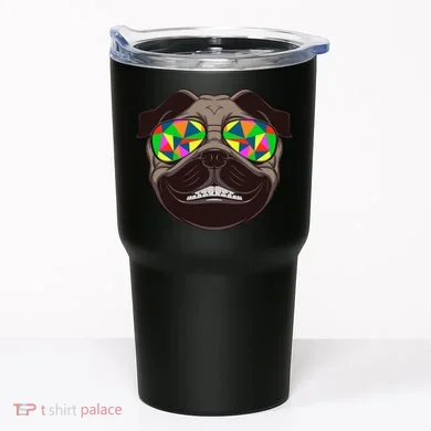 Trippy Hypnotized Pug Tumbler