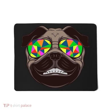 Trippy Hypnotized Pug Mousepad