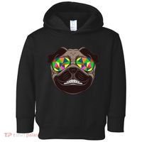 Trippy Hypnotized Pug Toddler Hoodie thumb 0