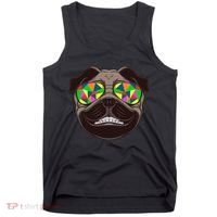 Trippy Hypnotized Pug Tank Top thumb 0