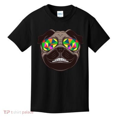 Trippy Hypnotized Pug Kids T-Shirt