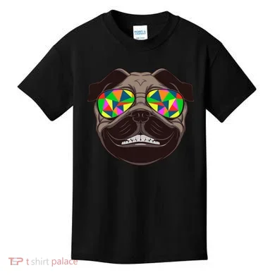 Trippy Hypnotized Pug Kids T-Shirt