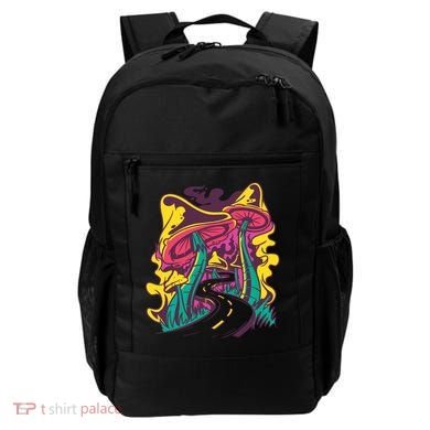 Trippy Mushroom Road Backpack