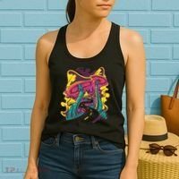 Trippy Mushroom Road Women's Tank Top thumb 2