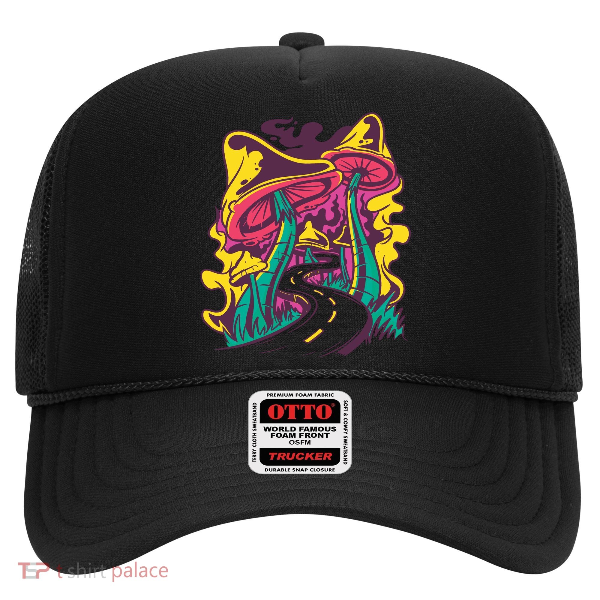 Trippy Mushroom Road Hat