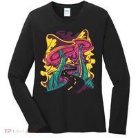 Trippy Mushroom Road Women's Long Sleeve Shirt thumb 0