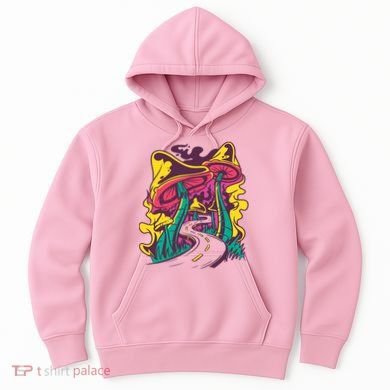 Trippy Mushroom Road Hoodie