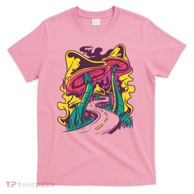 Trippy Mushroom Road T-Shirt