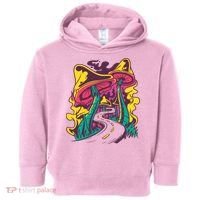 Trippy Mushroom Road Toddler Hoodie thumb 0