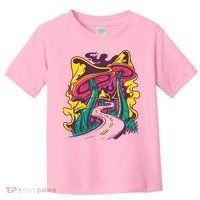 Trippy Mushroom Road Toddler T-Shirt thumb 0