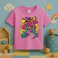 Trippy Mushroom Road Toddler T-Shirt thumb 3