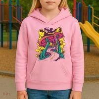 Trippy Mushroom Road Kids Hoodie thumb 3