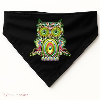 Trippy Owl USA-Made Doggie Bandana