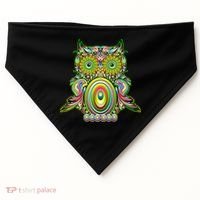Trippy Owl USA-Made Doggie Bandana thumb 0