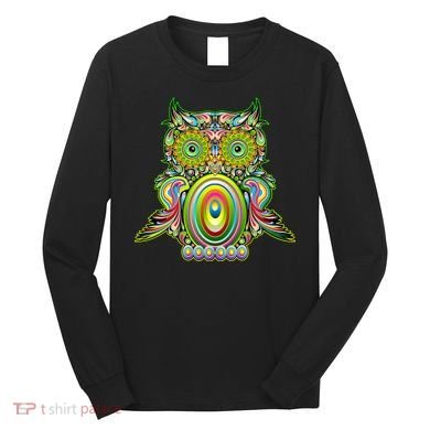 Trippy Owl Long Sleeve Shirt