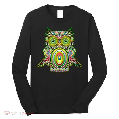 Trippy Owl Long Sleeve Shirt